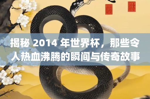 揭秘 2014 年世界杯，那些令人热血沸腾的瞬间与传奇故事