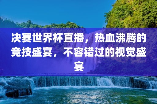决赛世界杯直播，热血沸腾的竞技盛宴，不容错过的视觉盛宴