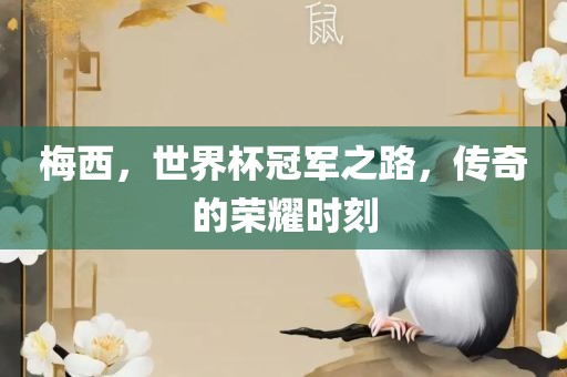 梅西，吉安市靖泰电力工程有限公司世界杯冠军之路，传奇的荣耀时刻