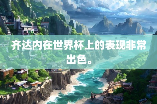 齐达内在世界杯上的表现非常出色。