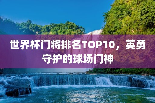 世界杯门将排名TOP10，英勇守护的球场门神