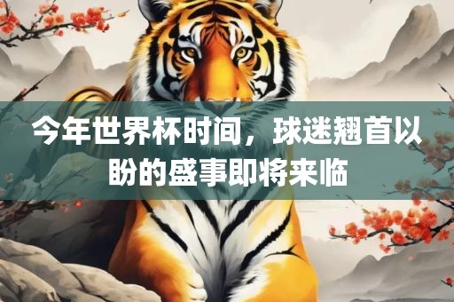 今年世界杯时间，球迷翘首以盼的盛事即将来临