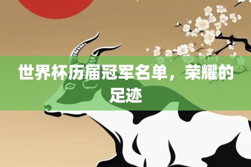 世界杯历届冠军名单，荣耀的足迹