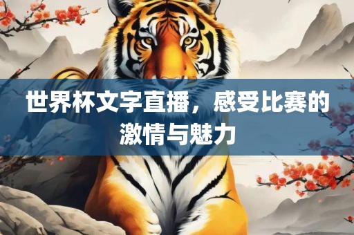 世界杯文字直播，感受比赛的激情与魅力