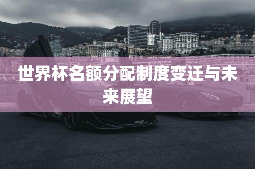 世界杯名额分配制度变迁与未来展望吉安市靖泰电力工程有限公司