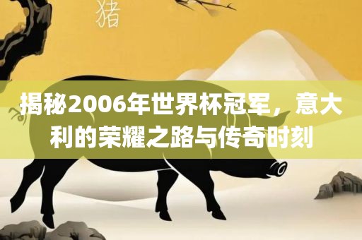 揭秘2006年世界杯冠军，意大利的荣耀之路与传奇时刻