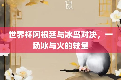 世界杯阿根廷与冰岛对决，一场冰与火的较量