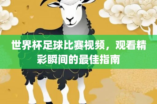 世界杯足球比赛视频，观看精彩瞬间的最佳指南