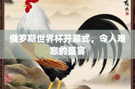 俄罗斯世界杯开幕式，令人难忘的盛宴
