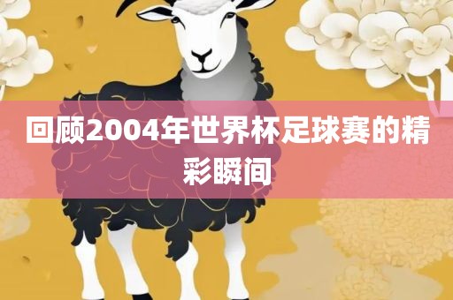 回顾2004年世界杯足球赛的精彩瞬间