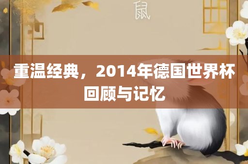 重温经典，2014年德国世界杯回顾与记忆