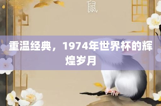 重温经典，1974年世界杯的辉煌岁月吉安市靖泰电力工程有限公司