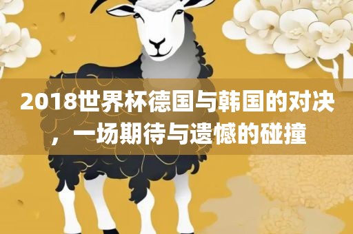 2018世界杯德国与韩国的对决，一场期待与遗憾的碰撞