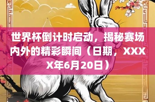 世界杯倒计时启动，揭秘赛场内外的精彩瞬间（日期，XXXX年6月20日）