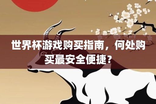 世界杯游戏购买指南，何处购买最安全便捷？