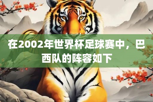 在2002年世界杯足球赛中，巴西队的阵容如下
