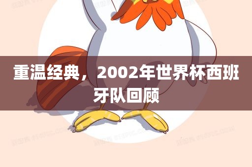 重温经典，2002年世界杯西班牙队回顾