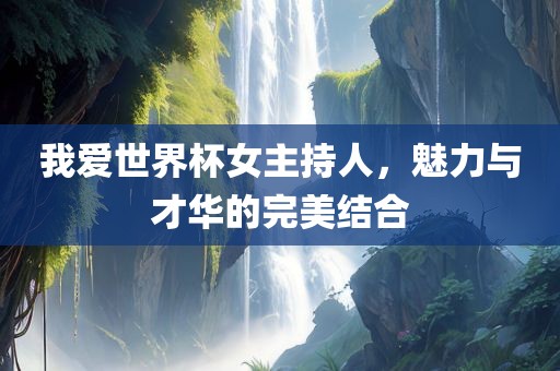 我爱世界杯女主持人，魅力与才华的完美结合