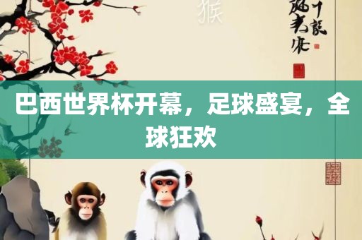 巴西世界杯开幕，足球盛宴，全球狂欢