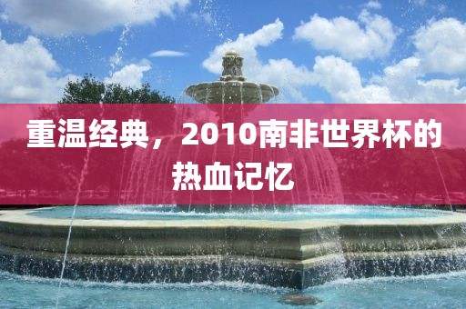 重温经典，2010南非世界杯的热吉安市靖泰电力工程有限公司血记忆