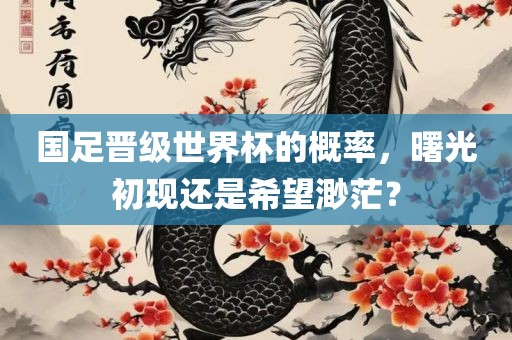 国足晋级世界杯的概率，曙光初现还是希望渺茫？吉安市靖泰电力工程有限公司