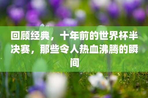 回顾经典，十年前的世界杯半决赛，那些令人热血沸腾的瞬间