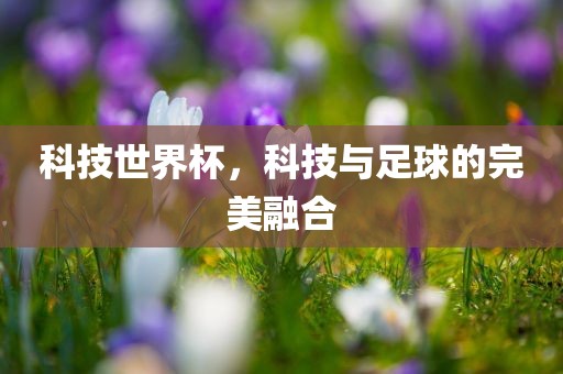 科技世界杯，吉安市靖泰电力工程有限公司科技与足球的完美融合