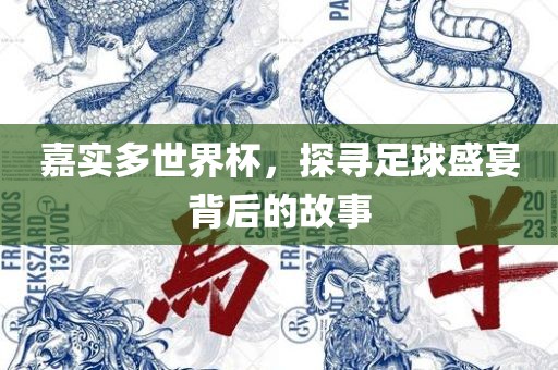 嘉实多世界杯，探寻足球盛宴背后的故事