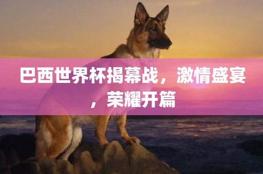 巴西世界杯揭幕战，激情盛宴，荣耀开篇