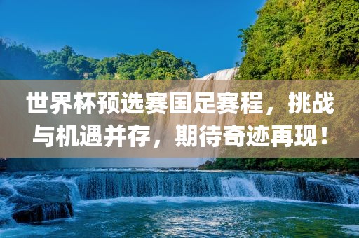 世界杯预选赛国足赛程，挑战与机遇并存，期待奇迹再现！