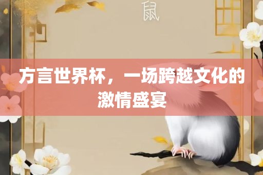 方言世界杯，一场跨越文化的激情盛宴