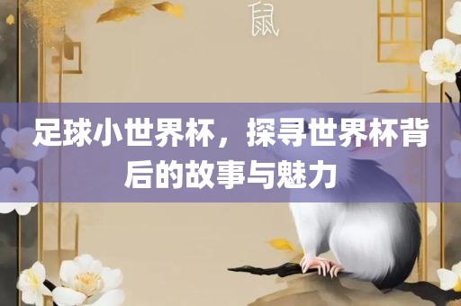 足球小世界杯，探寻世界杯背后的故事与魅力