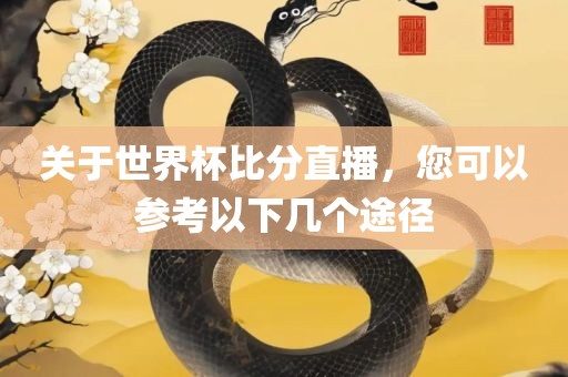关于世界杯比分直播，您可以参考以下几个途径