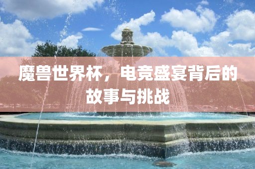 魔兽世界杯，电竞盛宴背后的故事与挑战