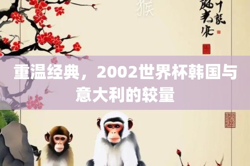 重温经典，2002世界杯韩国与意大利的较量